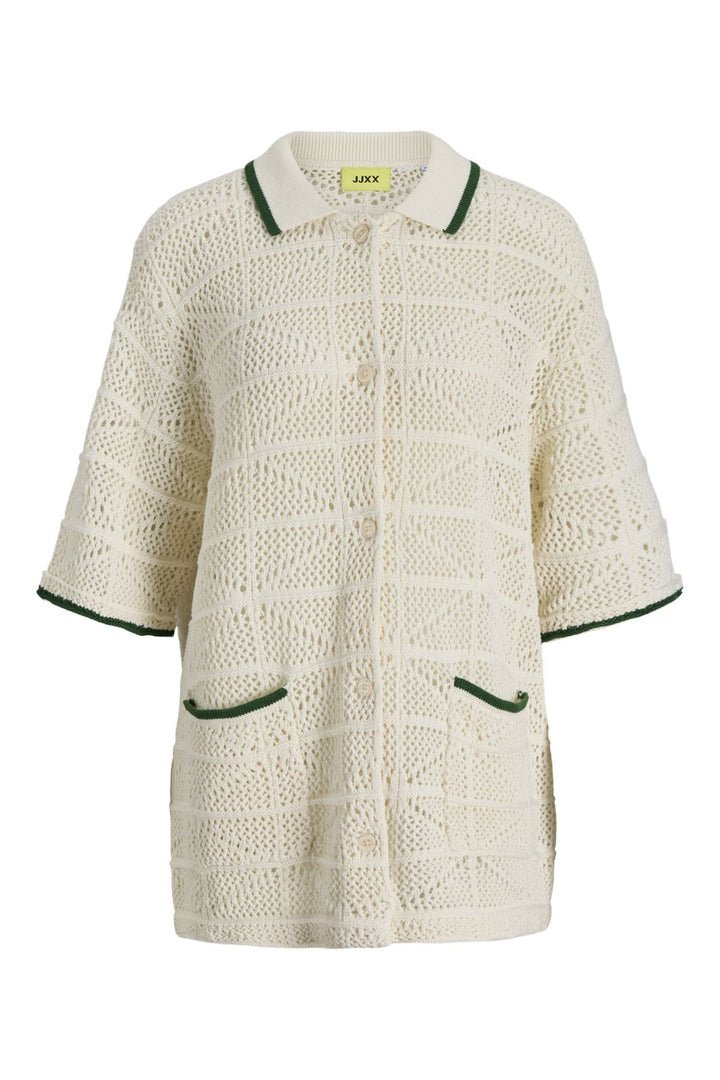 Jjxx - Jxretha Polo Knit Ln - 4833198 Vanilla Ice /Formal Garden
