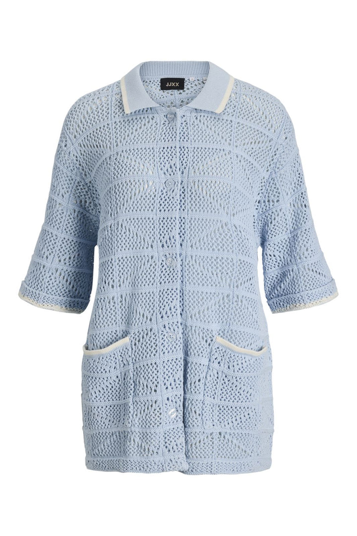 Jjxx - Jxretha Polo Knit Ln - 4859732 Skyway /Vanilla Ice