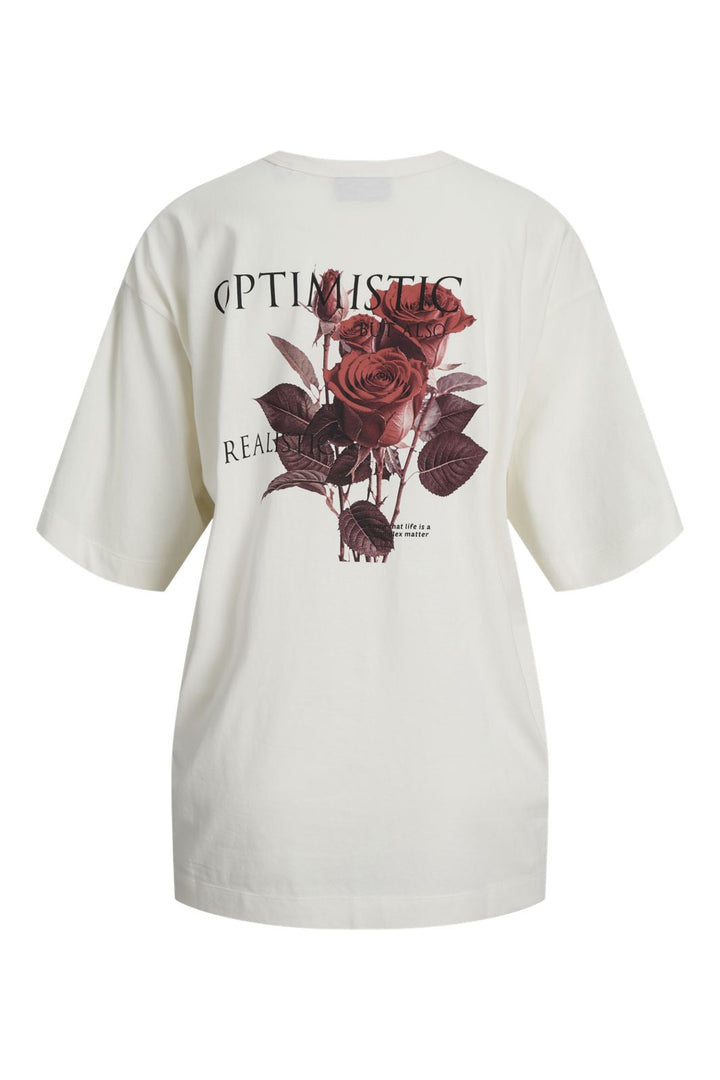 Jjxx - Jxsandra Loose Ss Tee - 4849246 Vanilla Ice Optimistic