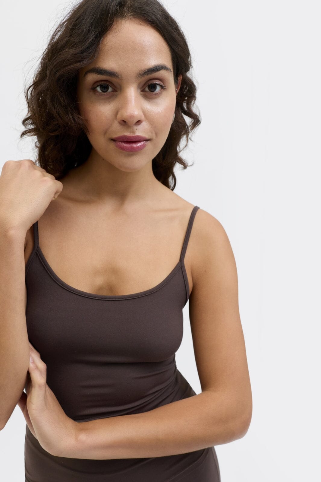 Jjxx - Jxsania Str Singlet Top - 4964488 Seal Brown