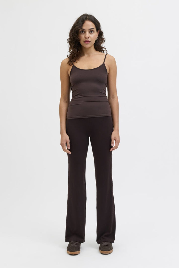 Jjxx - Jxsania Str Singlet Top - 4964488 Seal Brown