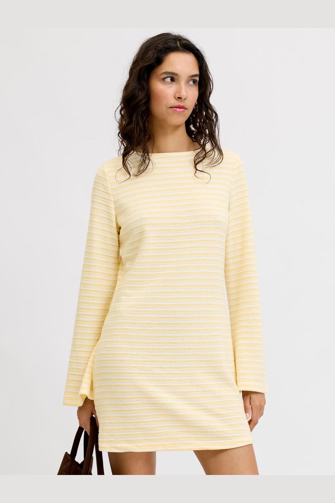 Jjxx - Jxsiena Ls Open Back Dress - 5020988 Sunlight Vanilla Ice