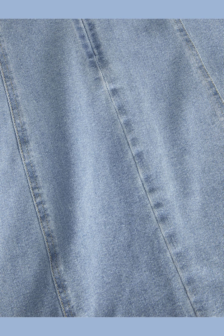 Jjxx - Jxtinga Slim Long Denim Dress - 4646812 Light Blue Denim