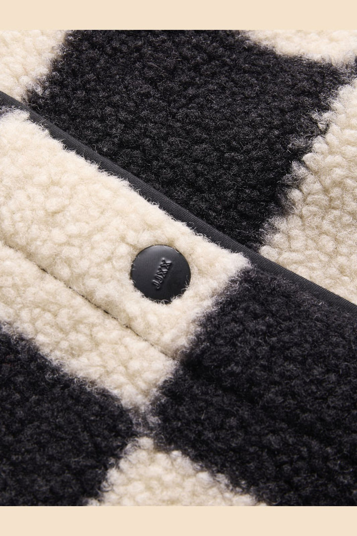 Jjxx - Jxvera Check Teddy Vest - 4896593 Bone White Checks