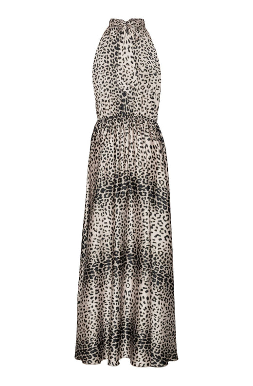 Karmamia - Ava Maxi Dress 2181 - Nude Leopard Kjoler 