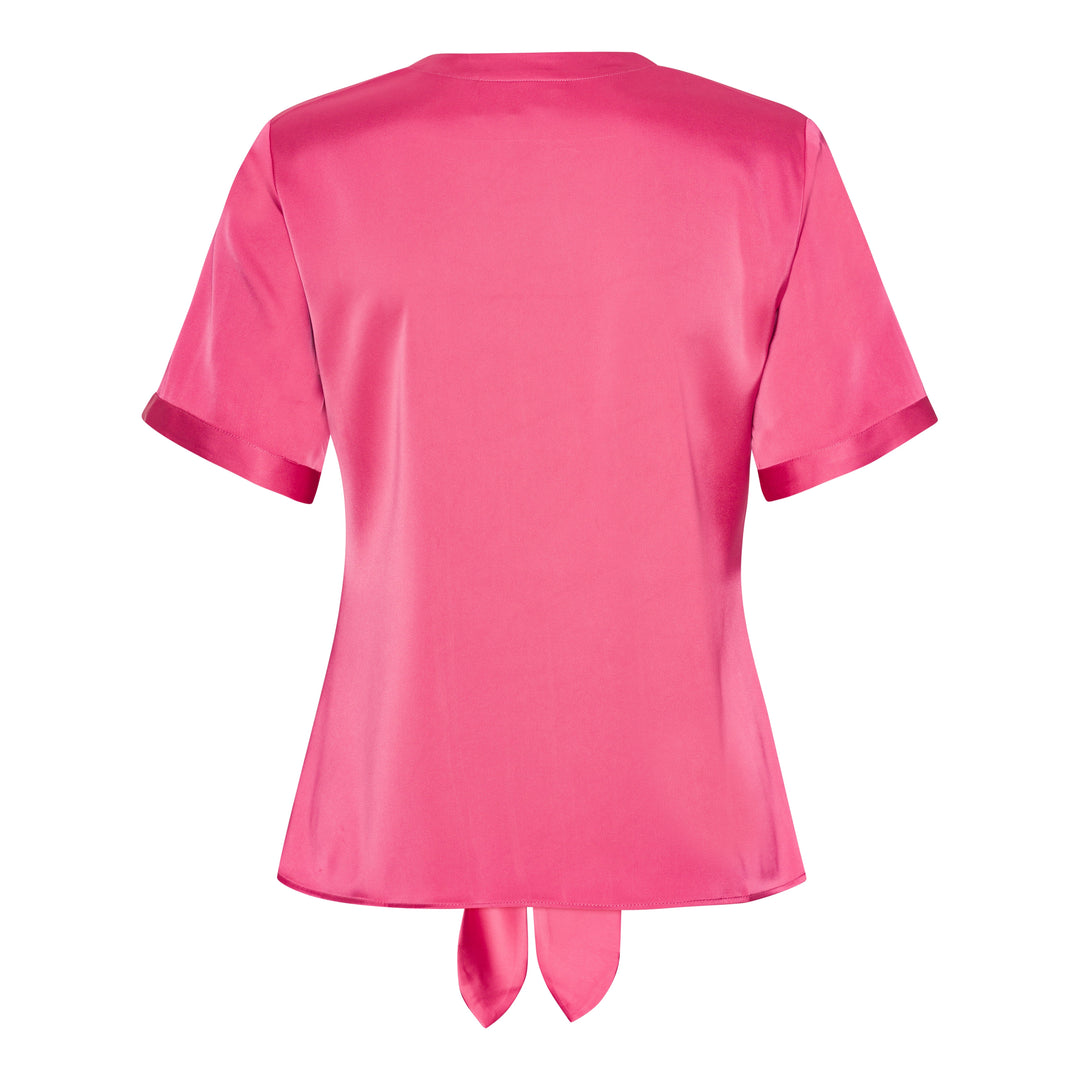 Karmamia - Blair Blouse (Short) 2182 - Semi Rich Bright Pink Bluser 