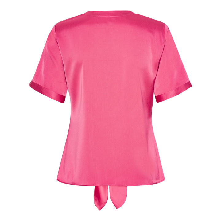 Karmamia - Blair Blouse (Short) 2182 - Semi Rich Bright Pink Bluser 
