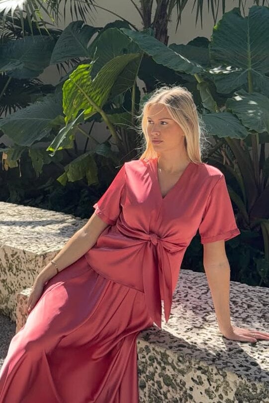 Karmamia - Blair Blouse (Short) 2389 - Semi Rich Coral Bluser 