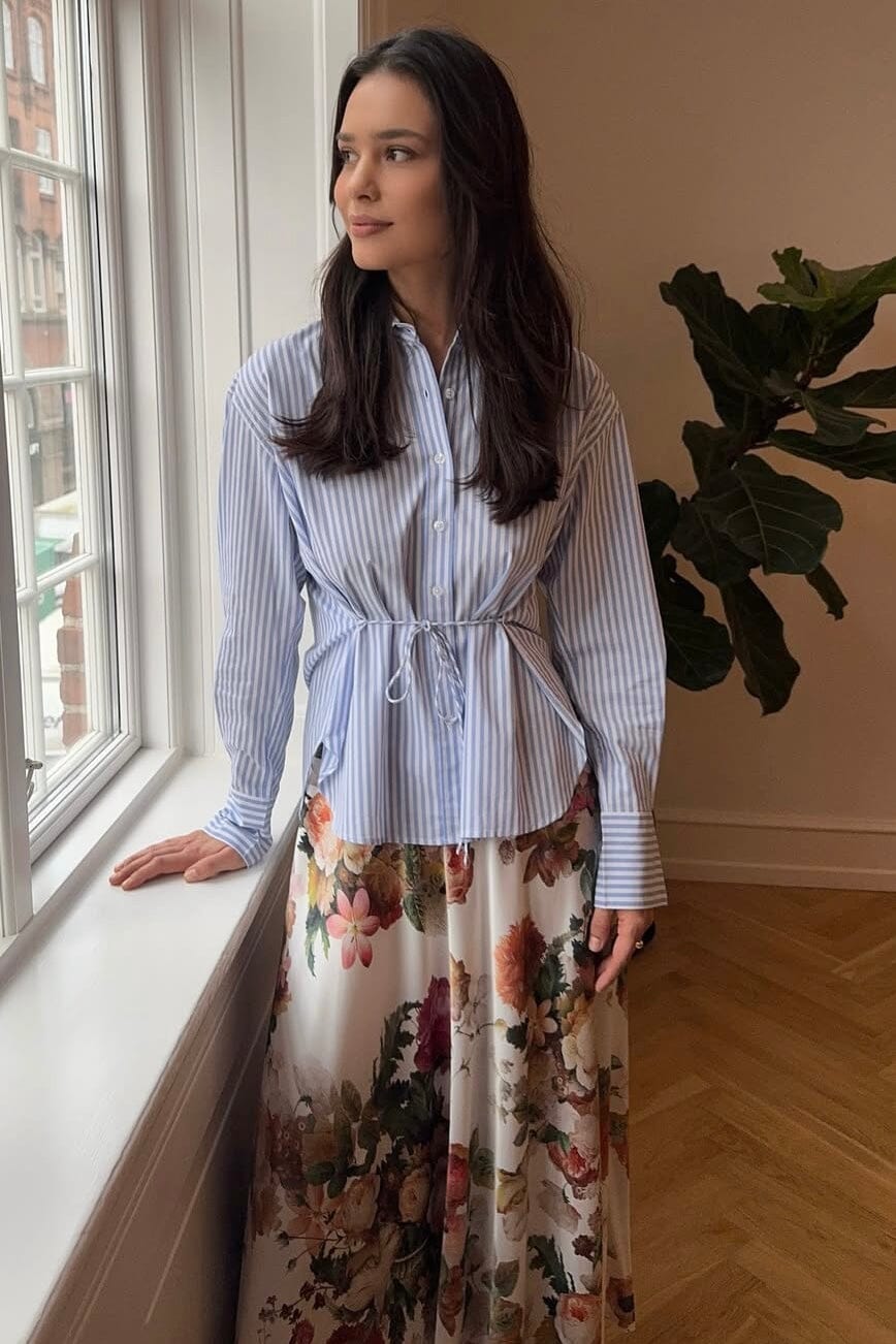 Karmamia - Edie Shirt 2100 - Sky Stripe Skjorter 