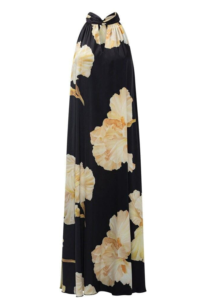 Karmamia - Heather Dress 2349 - Gold Maxi Flower