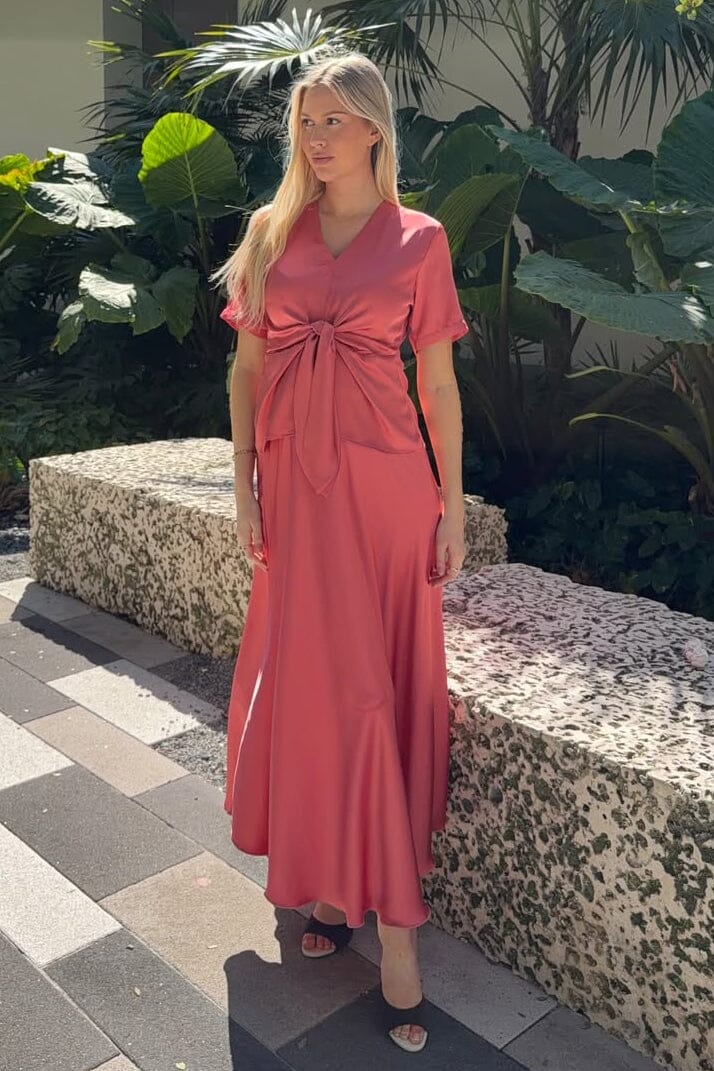 Karmamia - Savannah Skirt 2391 - Semi Rich Coral Nederdele 