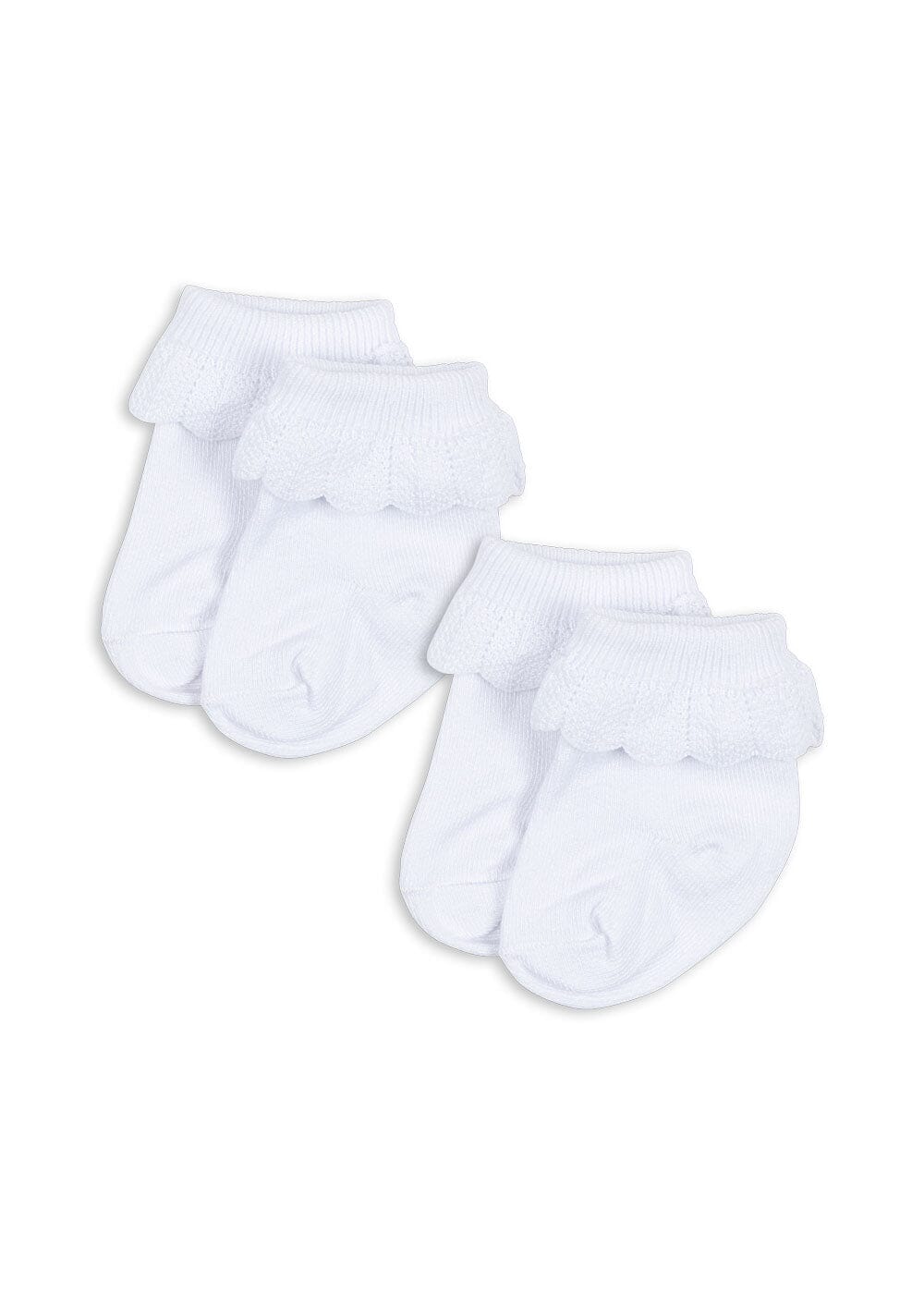 Konges Sløjd - 2 Pack Frill Socks Ks104587 - Optic White Strømper 