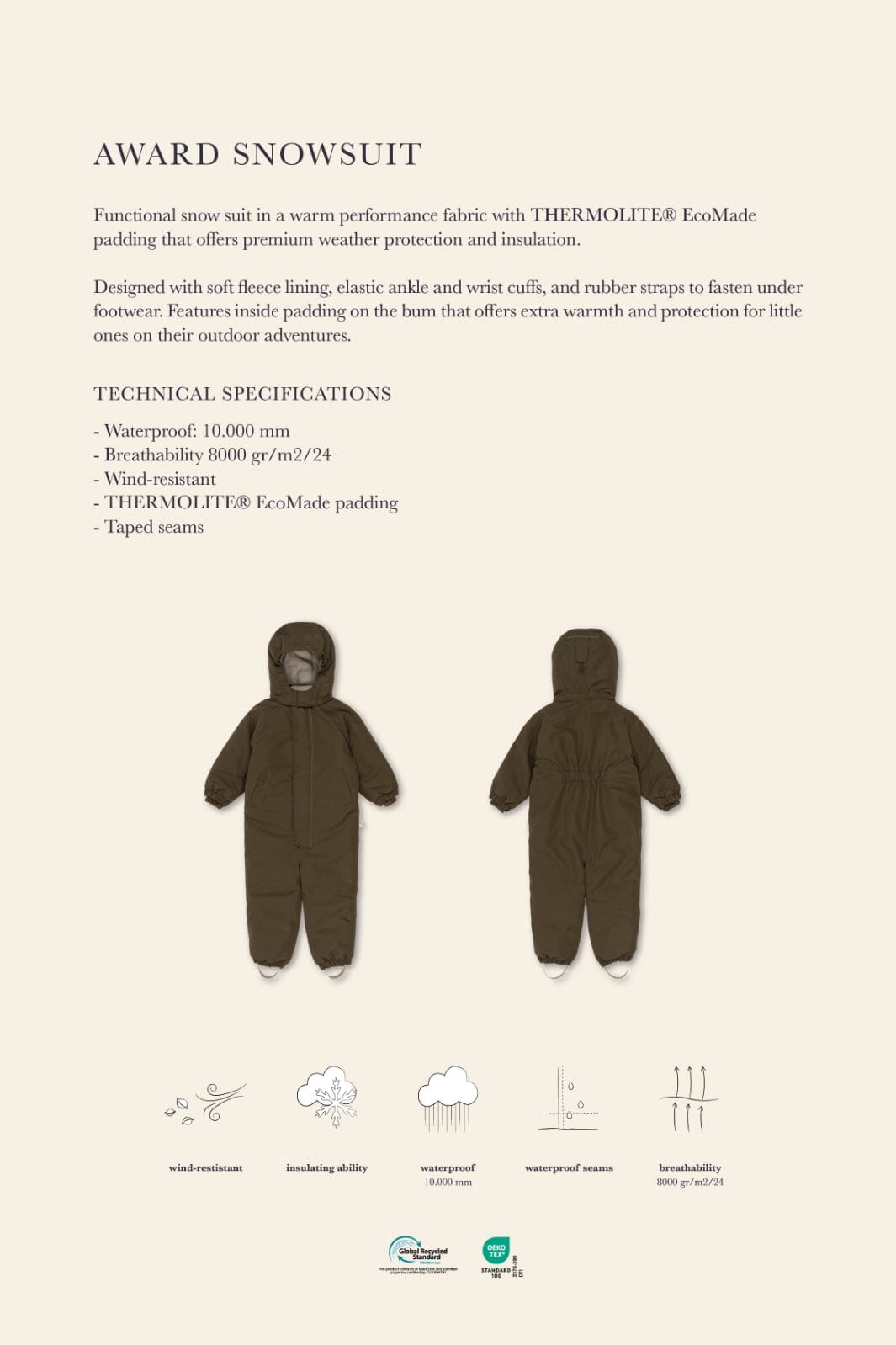 Konges Sløjd - Award Snowsuit Grs Ks103443 - Ma Grande Cerise Blush