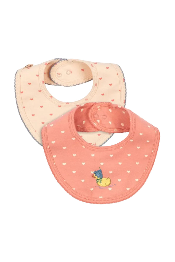 Konges Sløjd - Basic 2 Pack Bibs Ks105887 - Coeur Lantana/teddy Coeur