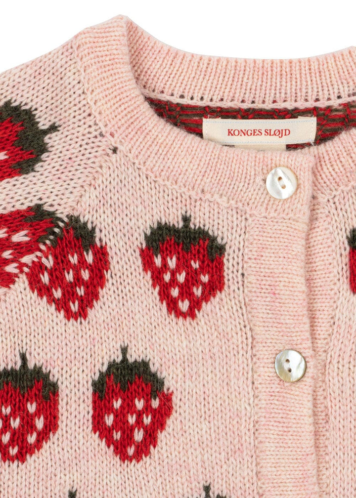 Konges Sløjd - Belou Knit Cardigan Ks104693 - Strawberry Cardigans 