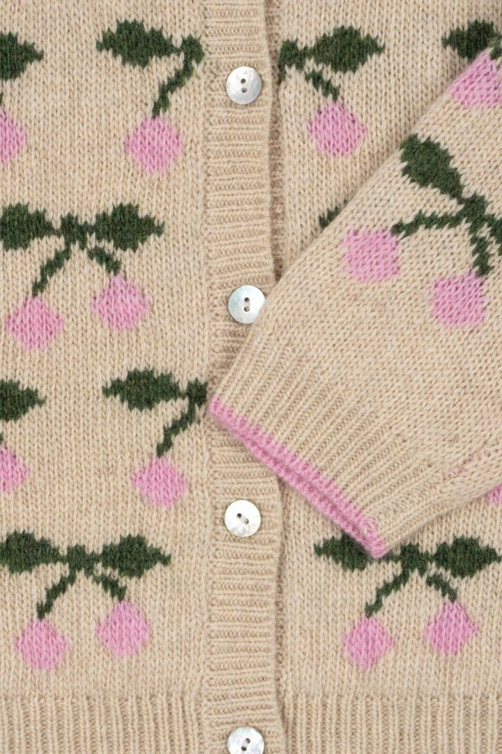 Konges Sløjd - Belou Knit Collar Cardigan Ks103712 - Cherry