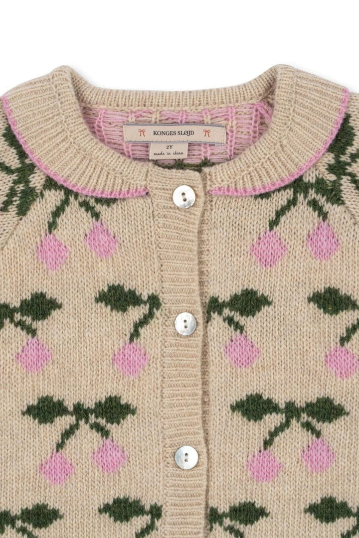 Konges Sløjd - Belou Knit Collar Cardigan Ks103712 - Cherry