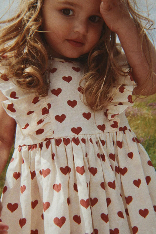 Konges Sløjd - Cianna Bow Dress Gots Ks105314 - Amour Rouge