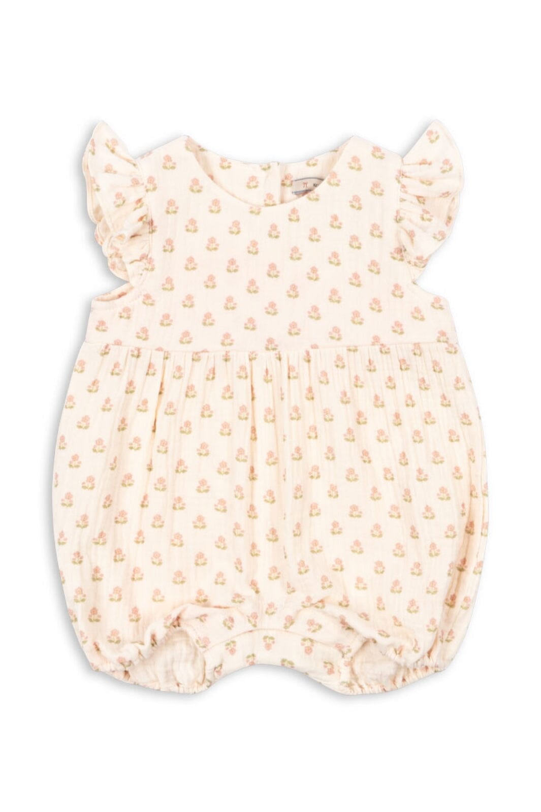 Konges Sløjd - Coco Frill Romper Gots Ks104741 - Carta Rosa