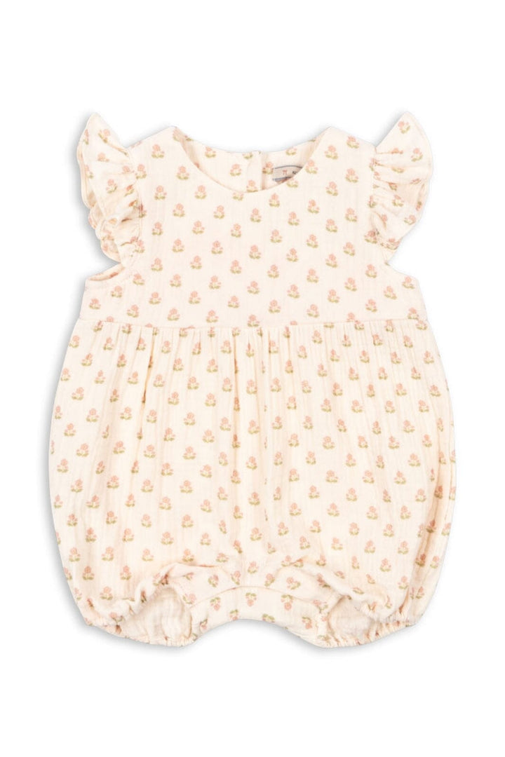 Konges Sløjd - Coco Frill Romper Gots Ks104741 - Carta Rosa