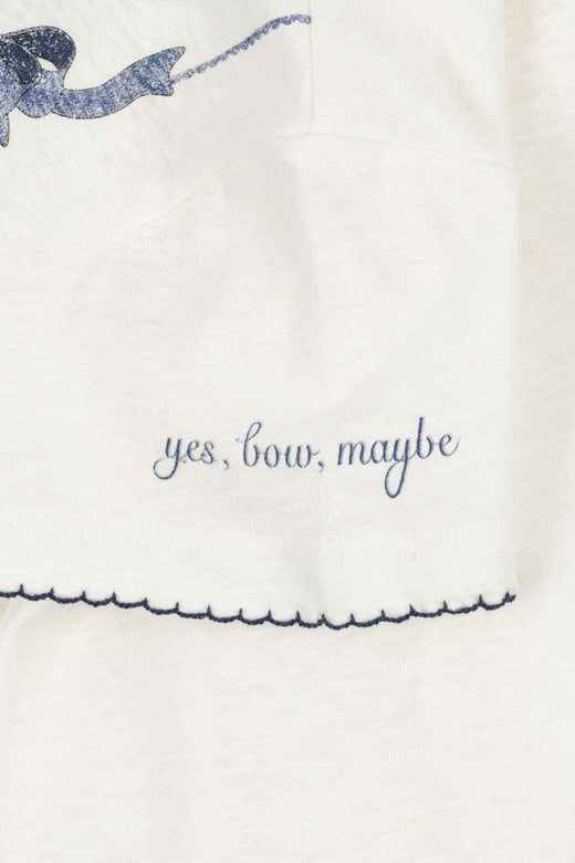 Konges Sløjd - Era Tee Ocs Ks103194 - Off White/bow Collar