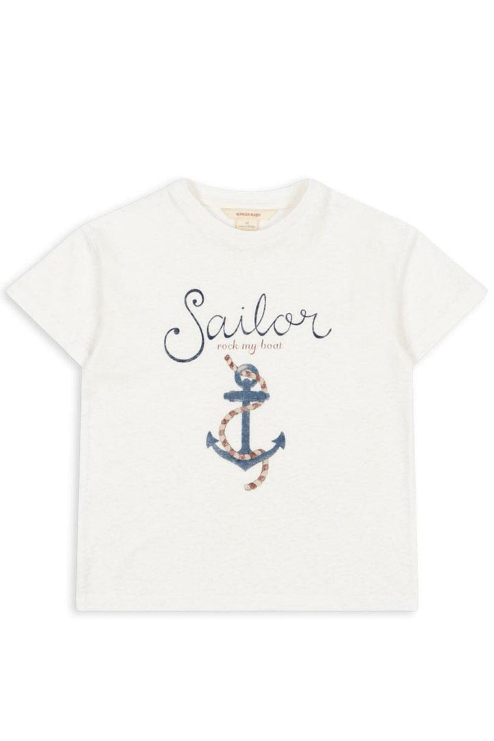 Konges Sløjd - Era Tee Ocs Ks103194 - Off White/sailor