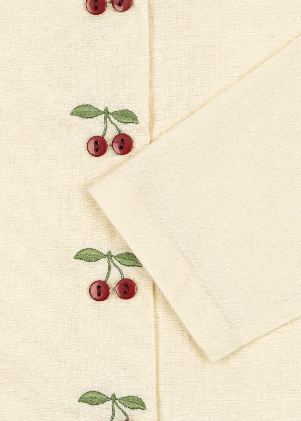 Konges Sløjd - Evia Cherry Shirt Gots Ks104795 - Cloud Cream