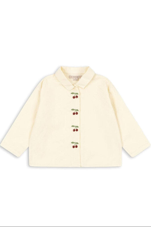 Konges Sløjd - Evia Cherry Shirt Gots Ks104795 - Cloud Cream