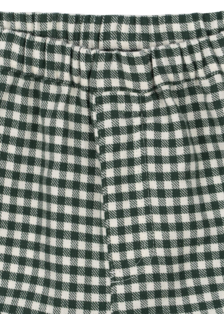 Konges Sløjd - Foret Pants Gots Ks104195 - Green Check Bukser 