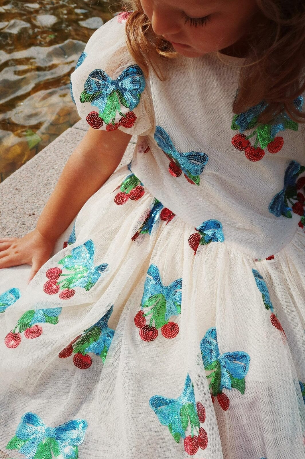 Konges Sløjd - Heartlily Dress Grs Ks103220 - Amarena Sequin 