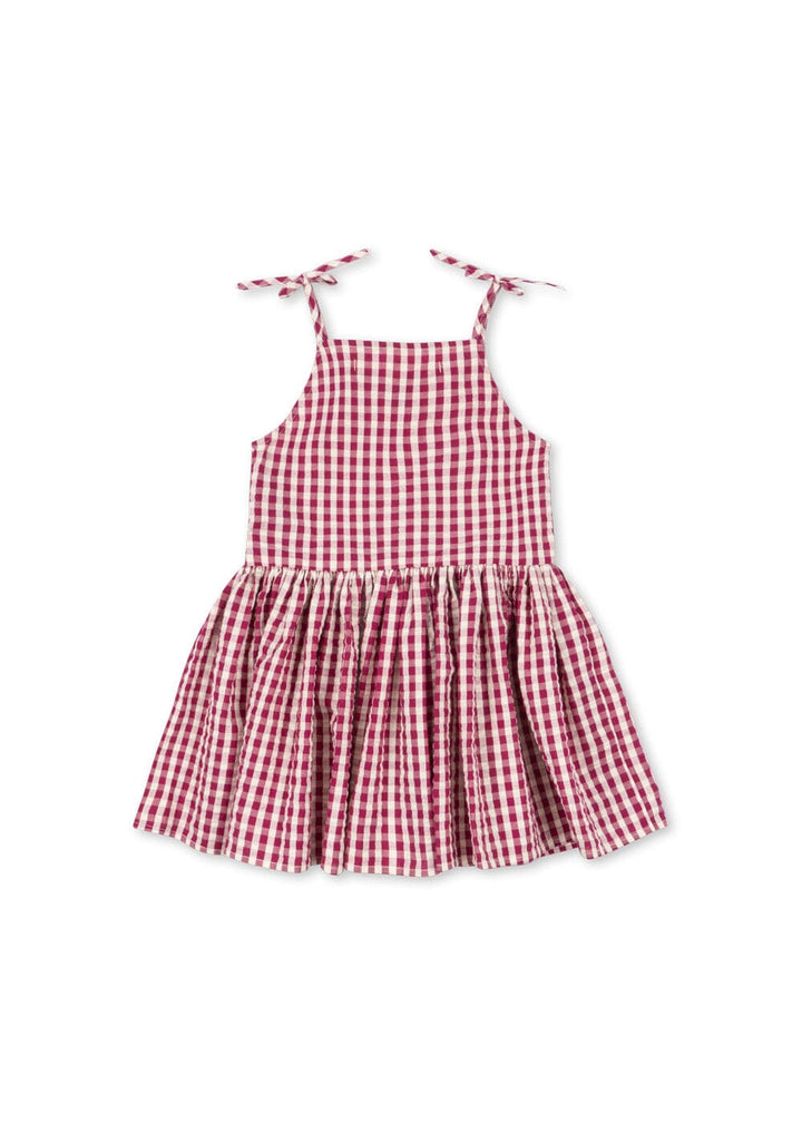 Konges Sløjd - Isotta Dress Gots Ks105603 - Raspberry Check