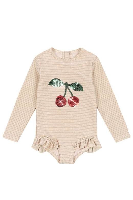 Konges Sløjd - Jade Ls Swimsuit Ks104856 - Rose Stripe
