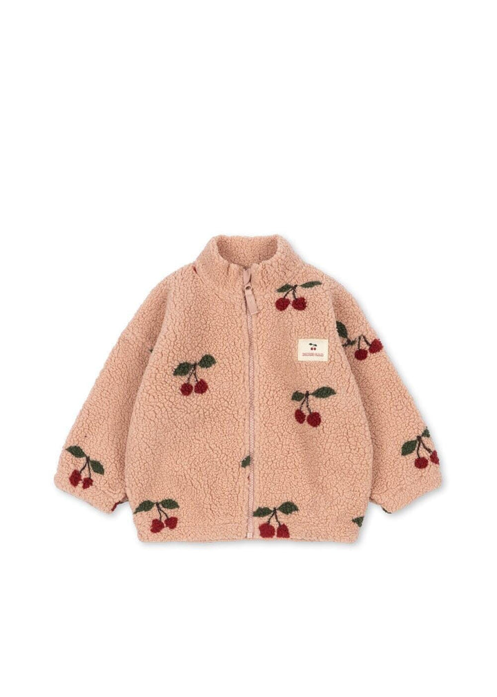 Konges Sløjd - Jody Teddy Jacket Grs Ks105720 - Ma Grande Cerise Blush Fleece jakker 