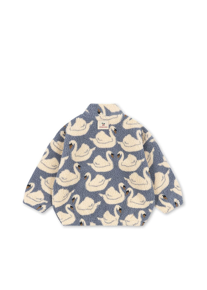 Konges Sløjd - Jody Teddy Jacket Grs Ks105720 - Swan Fleece jakker 