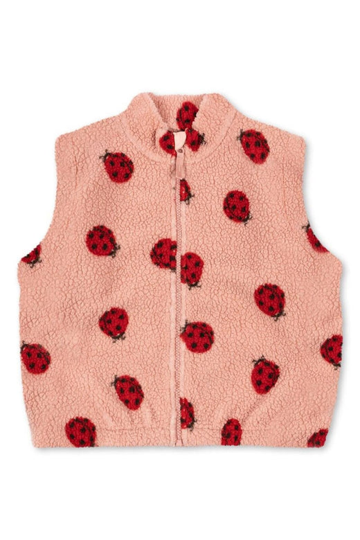 Konges Sløjd - Jody Teddy Vest Grs Ks103481 - Ladybug Pink