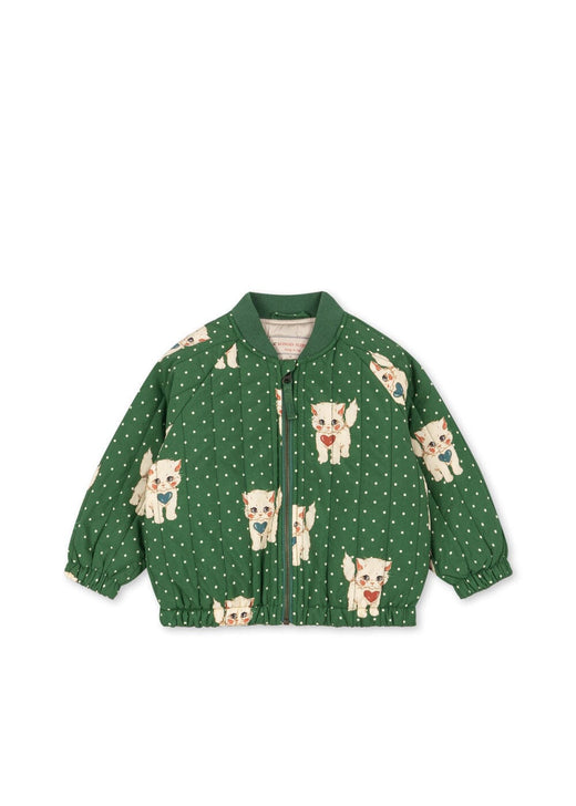 Konges Sløjd - Juno Printed Bomber Jacket Ks105731 - Dot Miao Verde Termojakker 