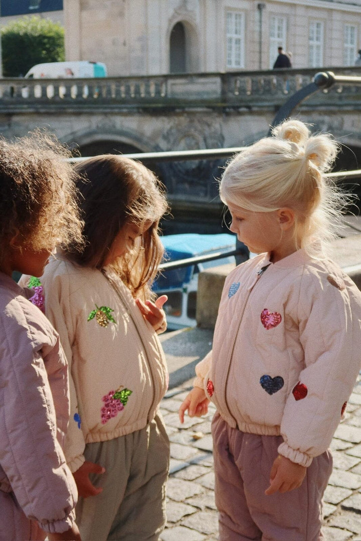 Konges Sløjd - Juno Sequin Bomber Jacket Ks103490 - Cameo Rose