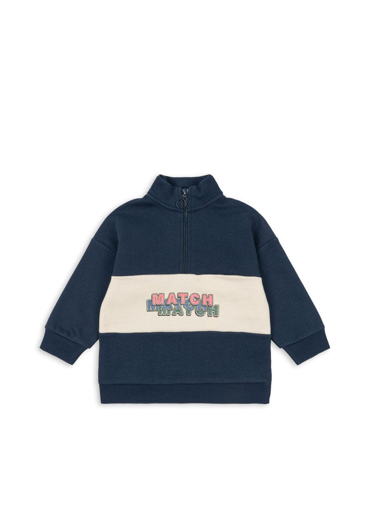 Konges Sløjd - Lou Half Zip Sweat Ocs Ks104939 - Spellbound Bluser 