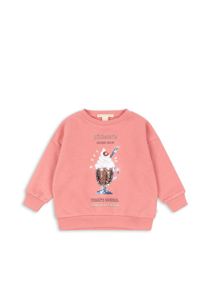 Konges Sløjd - Lou Sequin Sweat Shirt Gots Ks106104 - Peach Blossom