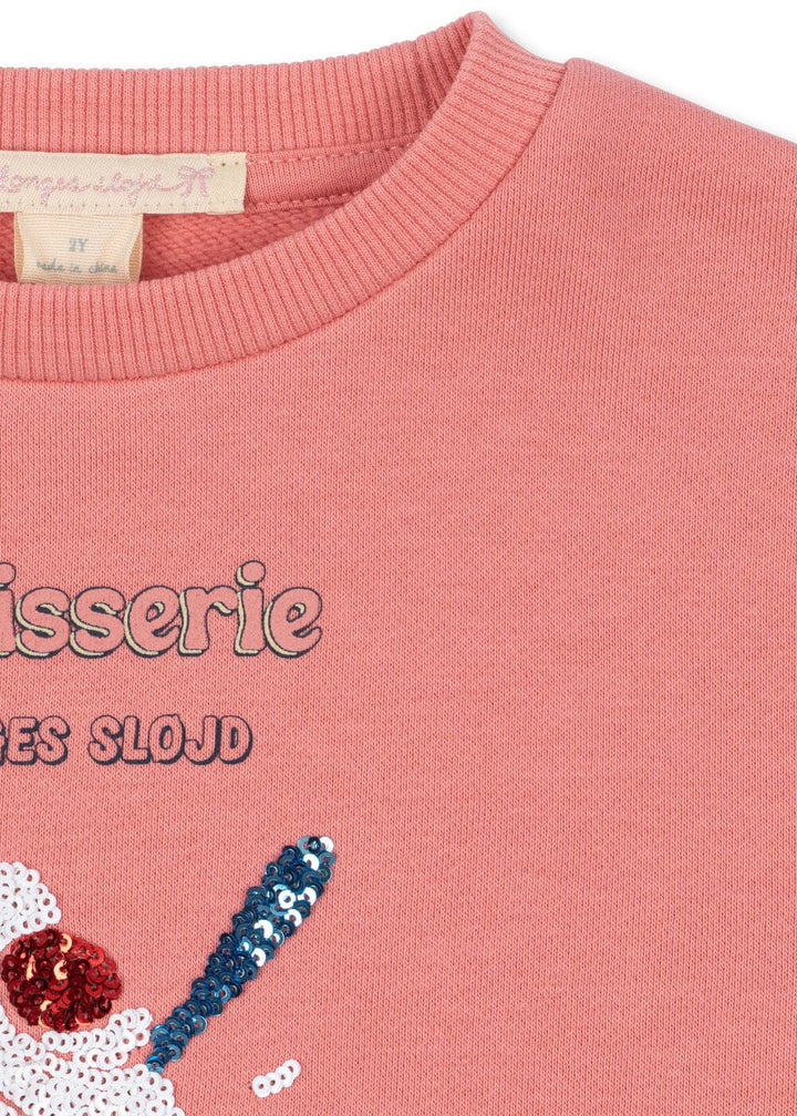 Konges Sløjd - Lou Sequin Sweat Shirt Gots Ks106104 - Peach Blossom