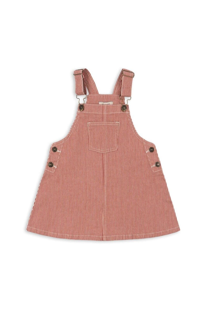 Konges Sløjd - Luc Spencer Dress Gots Ks104353 - Milk Rouge Stripe Kjoler 