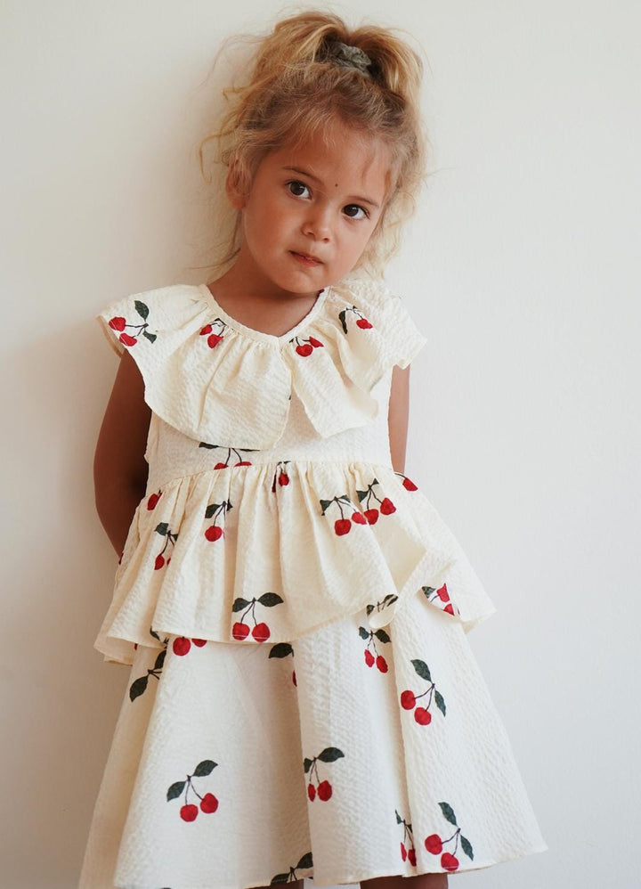 Konges Sløjd - Lunella Dress Gots Ks107616 - Mon Grand Cherry