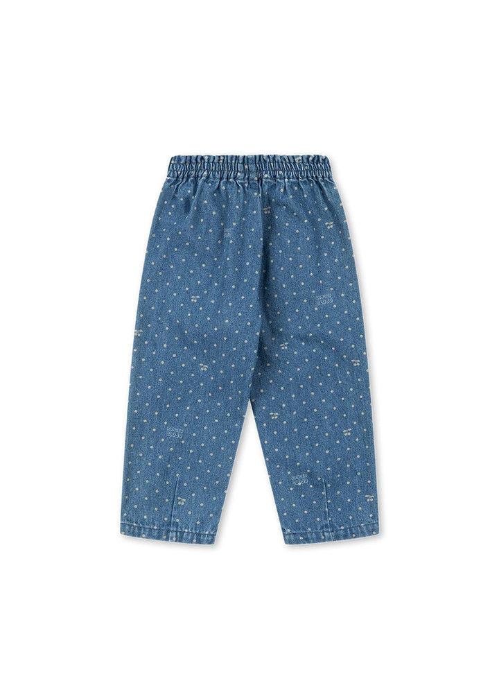 Konges Sløjd - Magot Frill Pants Gots Ks107093 - Cherry Dot Denim