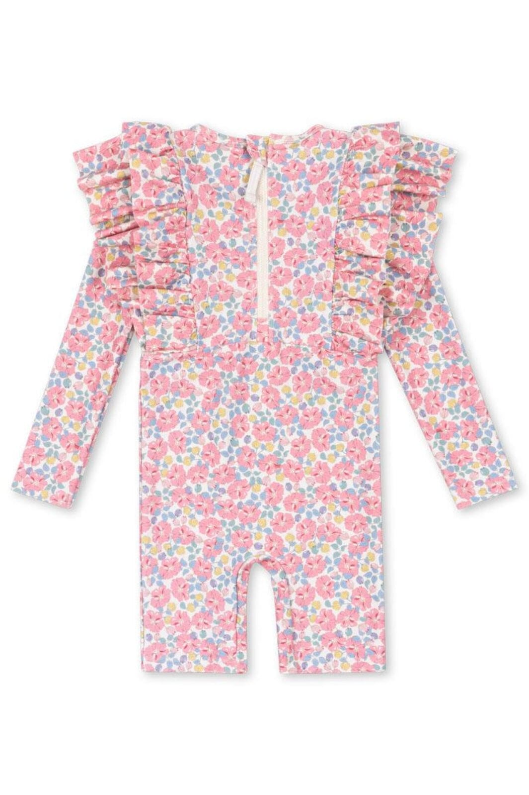 Konges Sløjd - Manuca Frill Onesie Grs Ks103262 - Rose Anglaise