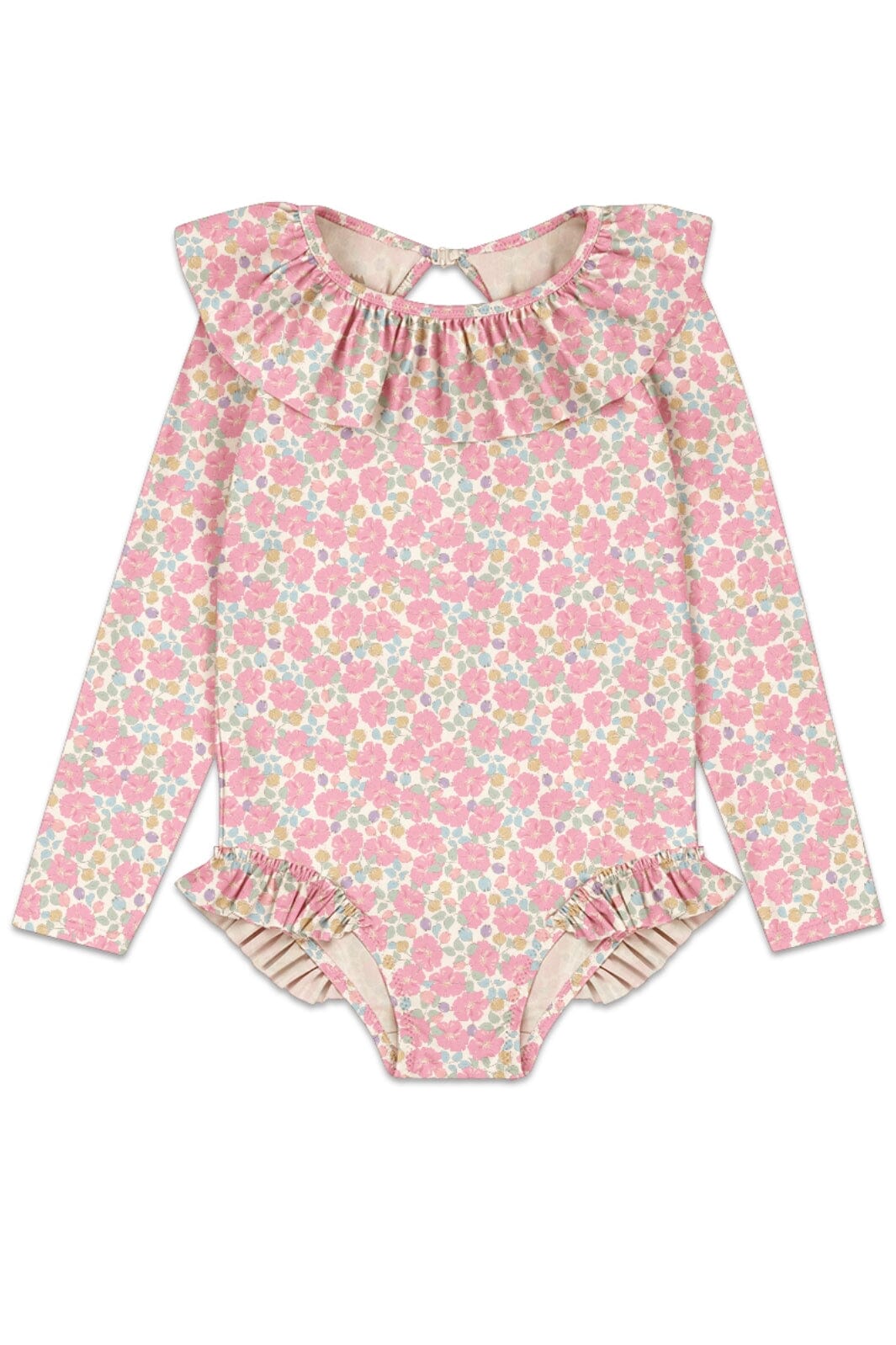 Konges Sløjd - Manuca Ls Swimsuit Grs Ks103263 - Rose Anglaise