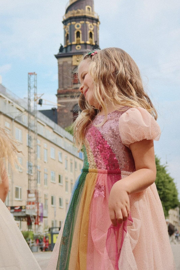 Konges Sløjd - Odette Rainbow Dress Ks103022 - Evening Sand