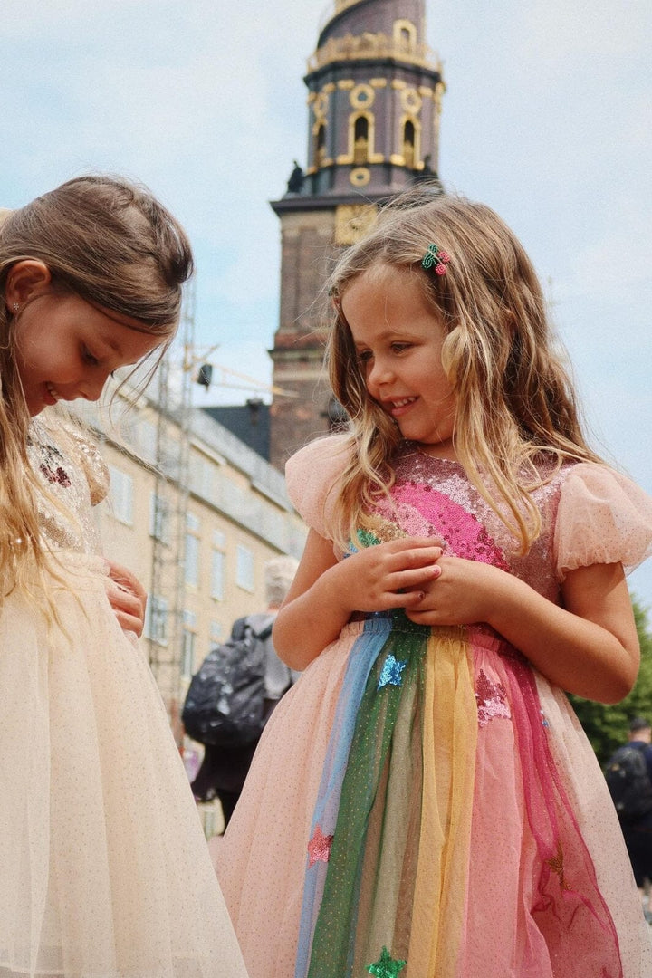 Konges Sløjd - Odette Rainbow Dress Ks103022 - Evening Sand