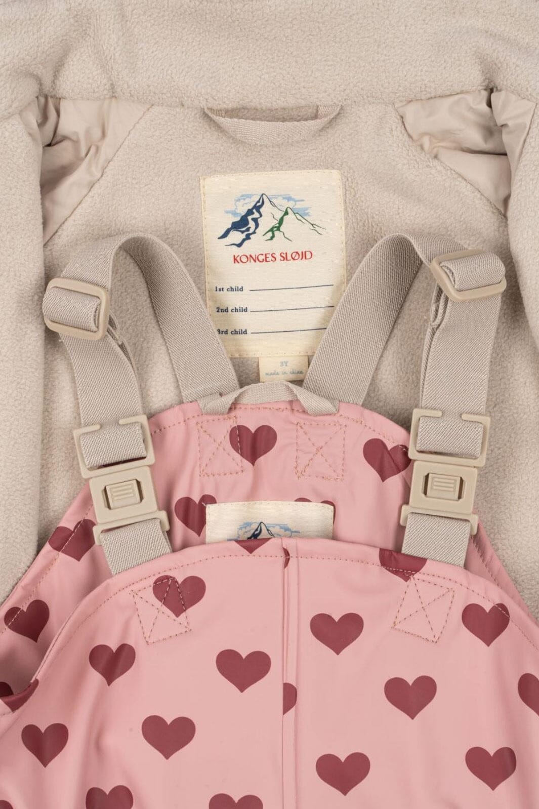 Konges Sløjd - Rainy Palme Set Girl Ks103531 - Amour Pink