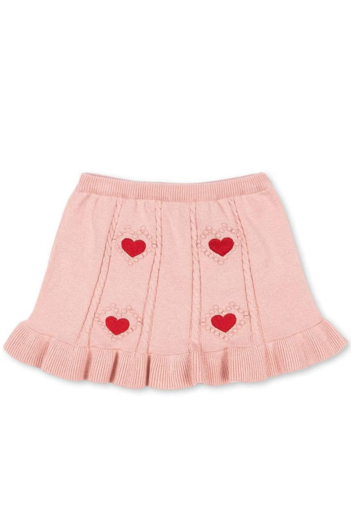 Konges Sløjd - Soleil Knit Skirt Gots Ks103982 - Silver Pink