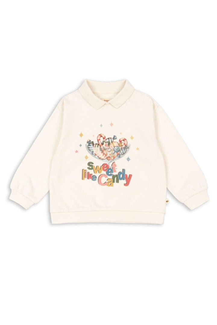 Konges Sløjd - Spotty Ls Polo Gots Ks104433 - Antique White Bluser 